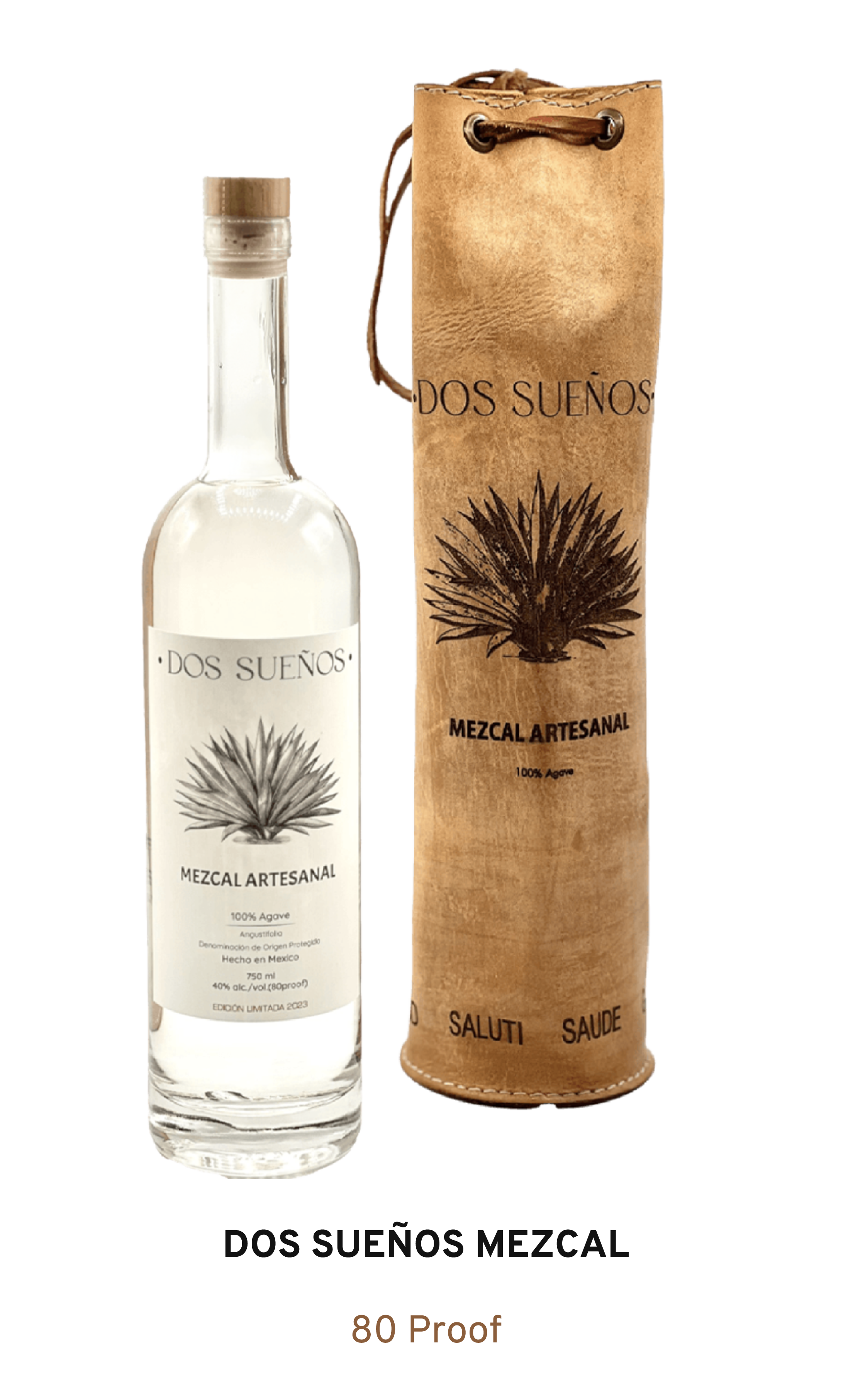 DOS SUEÑOS MEZCAL JOVEN 80 PROOF 750ML