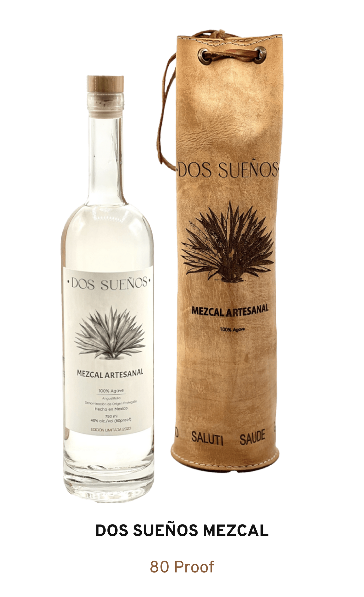 DOS SUEÑOS MEZCAL JOVEN 80 PROOF 750ML